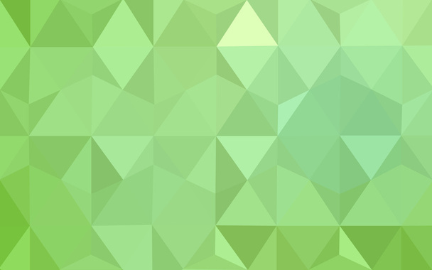 Green polygonal design pattern, which consist of triangles and gradient in origami style. - Vector, Image