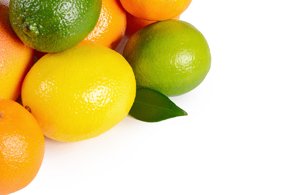 Allsorts from a citrus isolated on white - Valokuva, kuva