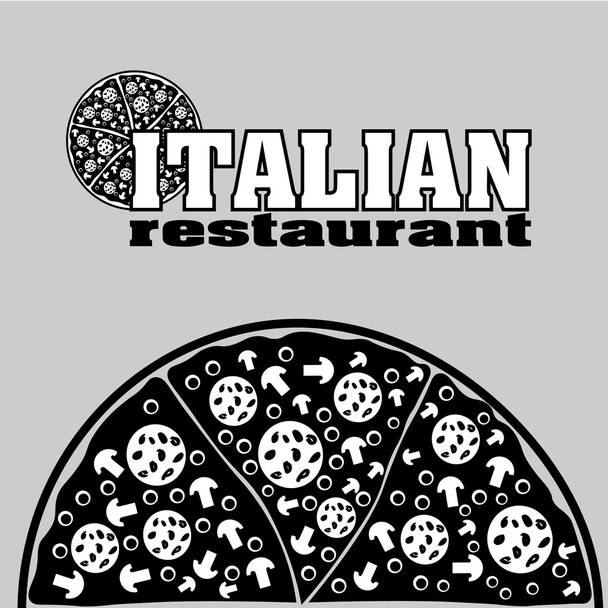 Pizza restaurant logo - Вектор,изображение