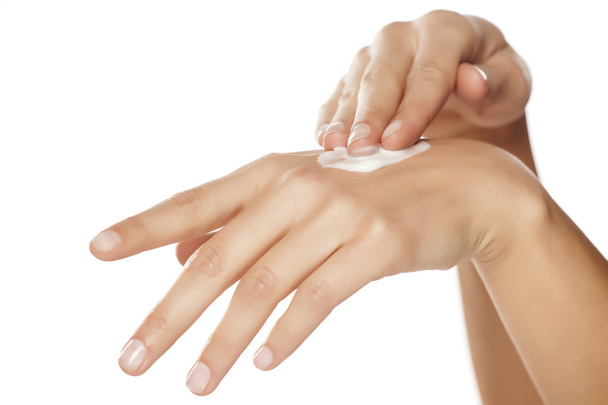 zachte hand huid - Foto, afbeelding
