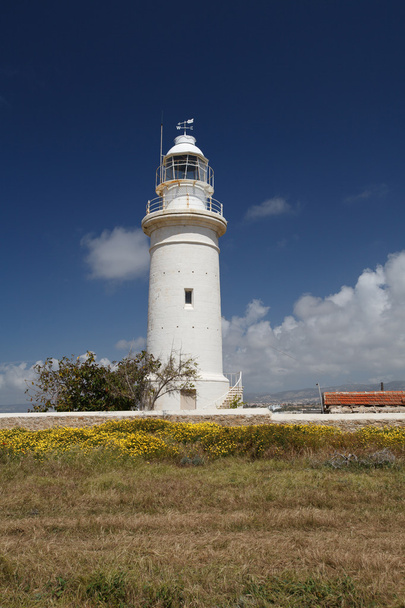 Beautiful old lighthouse in Cyprus Archaeological Park - Foto, Imagem