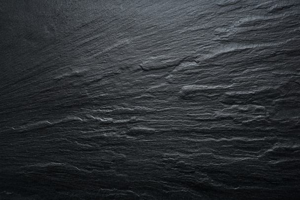 schwarzer Schiefer Textur Hintergrund - Stein - Grunge Textur - Foto, Bild