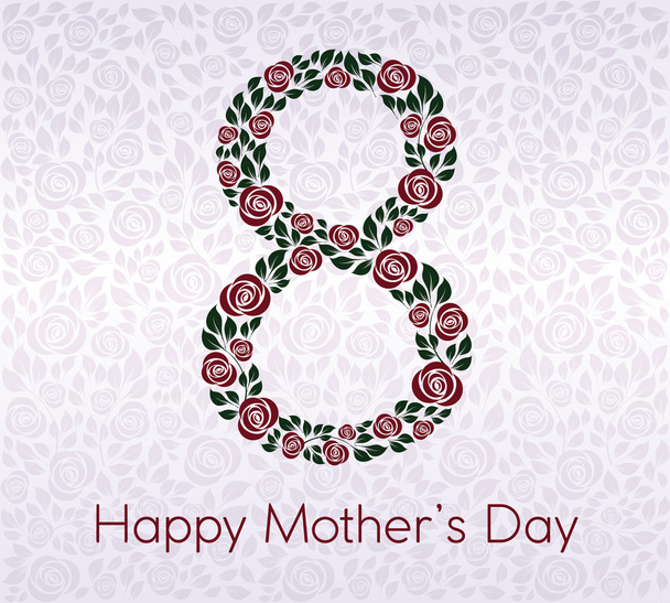 8 maart, Happy Mothers Day - Vector, afbeelding