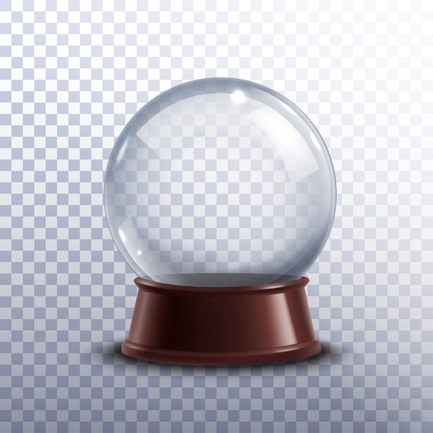 Snow globe transparent - Vettoriali, immagini