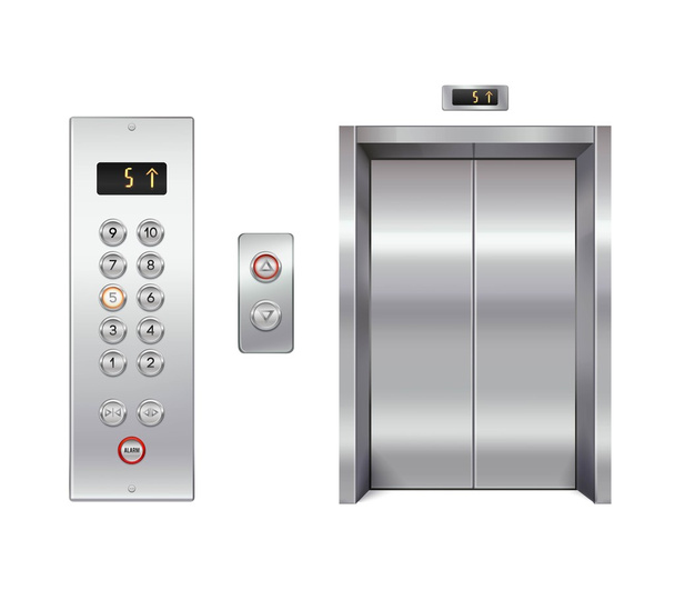 エレベーター設計セット - ベクター画像