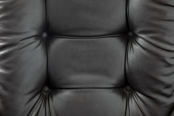 Темно-коричневый кожаный диван
 - Фото, изображение