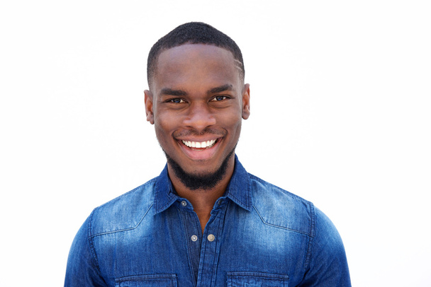 lachende jonge african american man - Foto, afbeelding