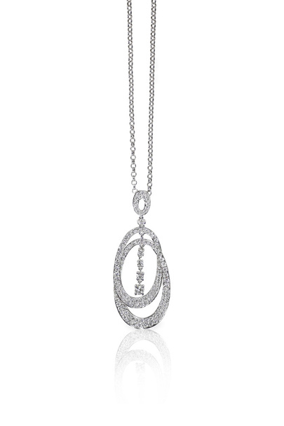 Diamond drop hanger ketting - Foto, afbeelding