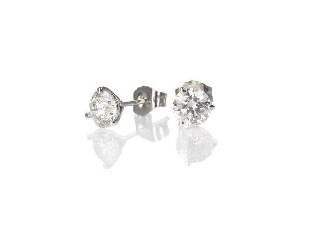 stud σκουλαρίκια με διαμάντια - Φωτογραφία, εικόνα