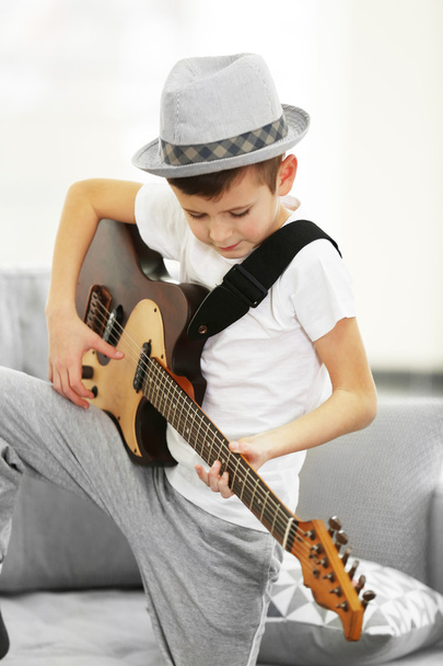 boy playing guitar   - Photo, image