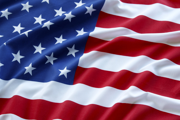 vlnitý Usa vlajka - Fotografie, Obrázek