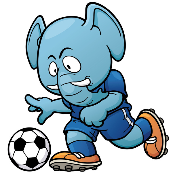 Soccer player character - Vettoriali, immagini