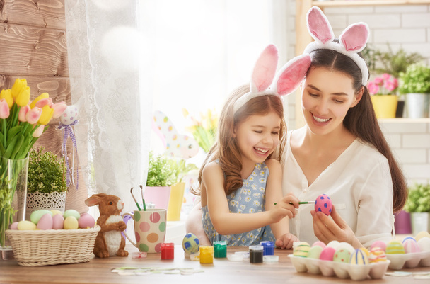 family preparing for Easter - Фото, изображение