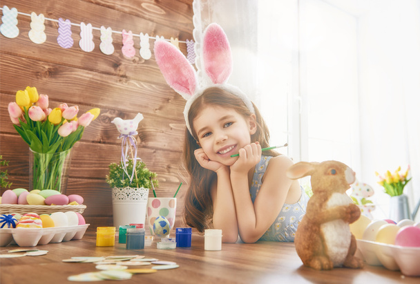 girl wearing bunny ears - Photo, Image