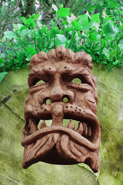 Демонічний дерева маска
 - Фото, зображення
