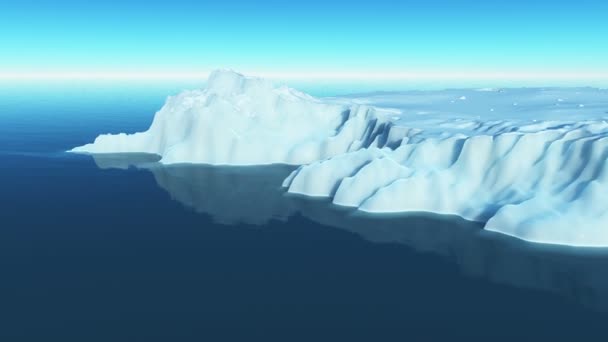 πετούν πάνω από το berg πάγου 4k - Πλάνα, βίντεο