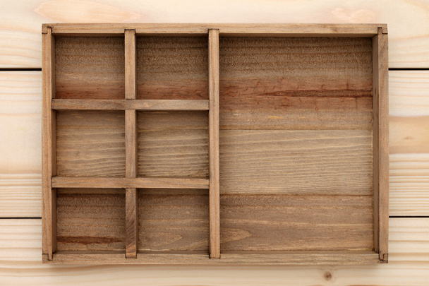 lege houten kist - Foto, afbeelding