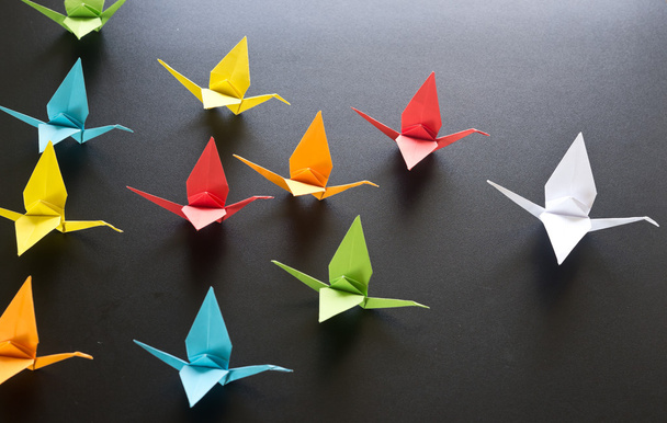 oiseaux de grue origami - Photo, image