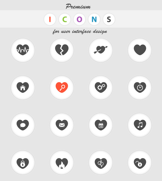 Cœur tout simplement icônes
 - Vecteur, image