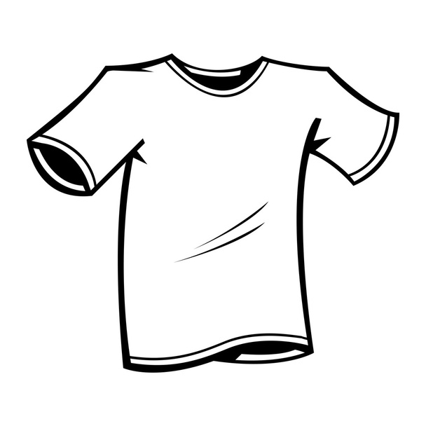 Modèle de T-shirt blanc vecteur
 - Vecteur, image