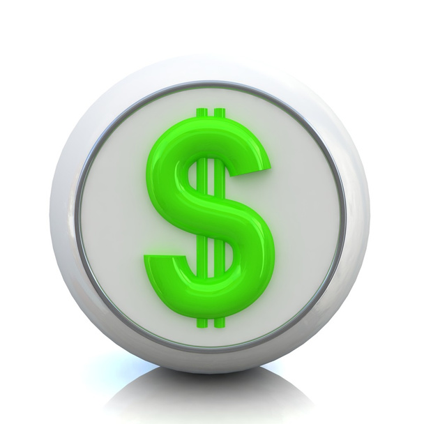 3d button for business with dollar sign - 写真・画像