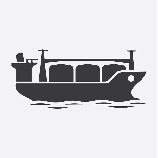 Icono web simple: Transporte y entrega por mar
 - Vector, Imagen