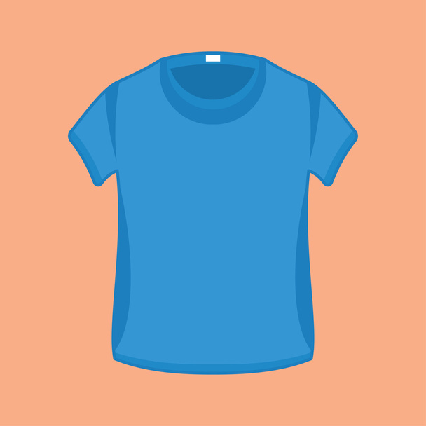 T-Shirts mit Vektormuster, die bereit sind, Bilder zu sprühen. Designvorlage. blaue Farbe. - Vektor, Bild
