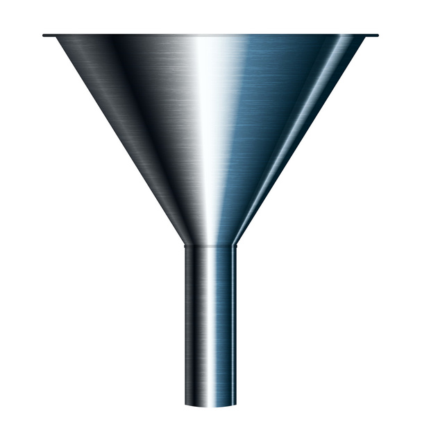 Vector illustration of funnel - Vettoriali, immagini