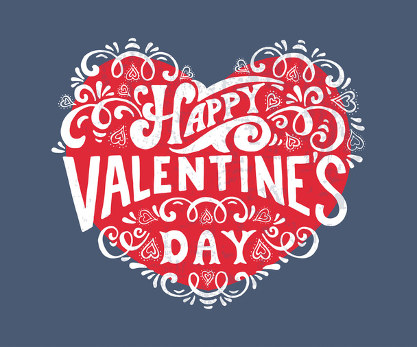 card for Valentine day - Vector, Image