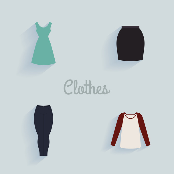 Abstract clothes objects - Vector, Imagen