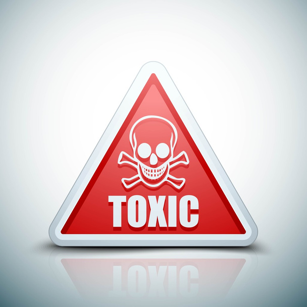 Toxic Hazard sign - Vektor, obrázek