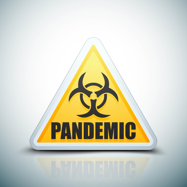 Znaménko pandemii nebezpečí - Vektor, obrázek