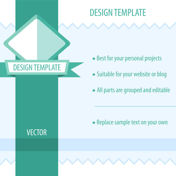 Retro Design Template - Vector, Image