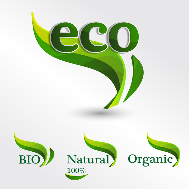 Set  Eco logos - Вектор, зображення