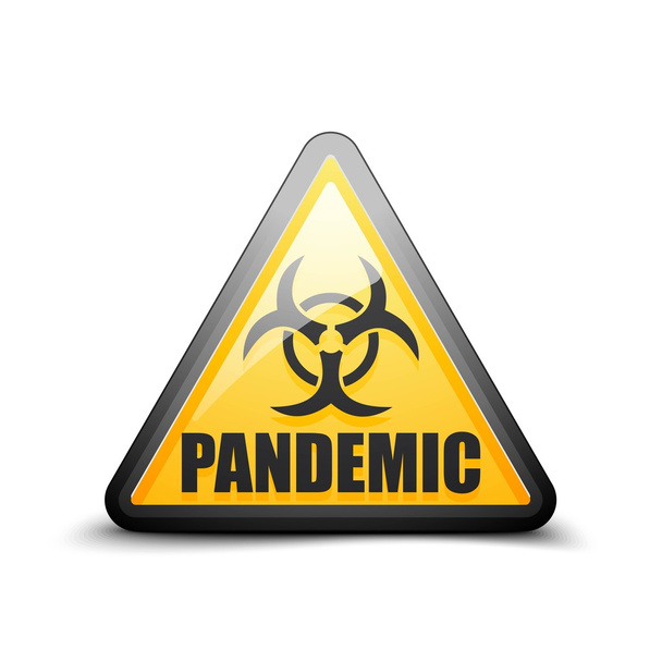 Sinal de perigo pandémico
 - Vetor, Imagem