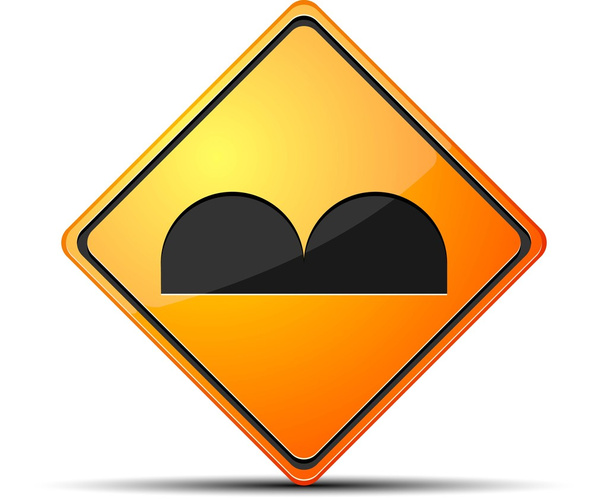 Bump traffic sign - Vector, Image