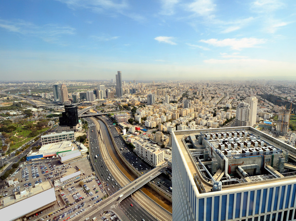 Linha do horizonte de Tel Aviv
 - Foto, Imagem