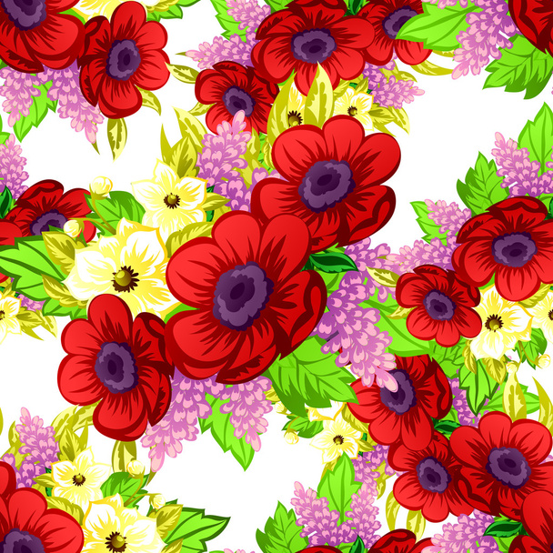 Floral seamless pattern. - Вектор, зображення