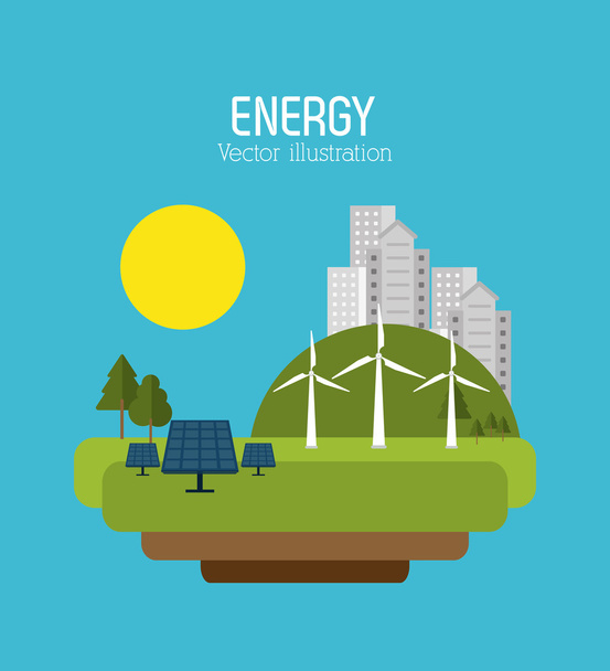 Save energy design - Vector, Image