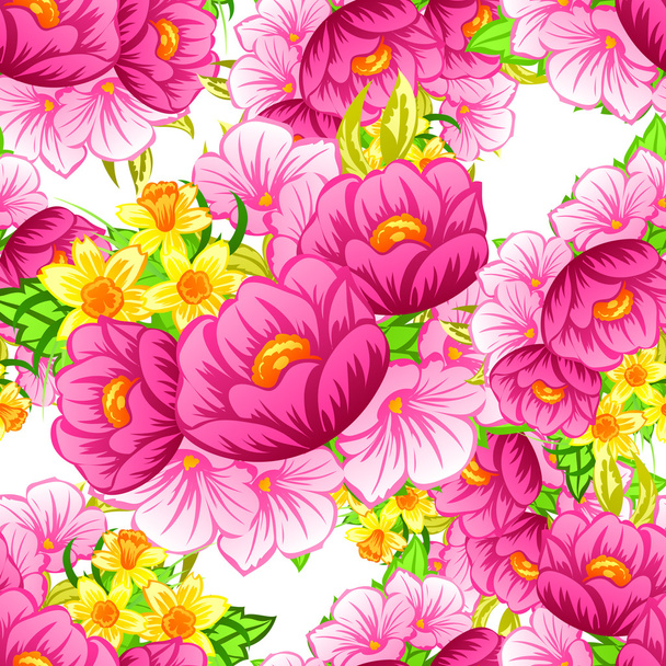 Floral seamless pattern. - Vector, imagen