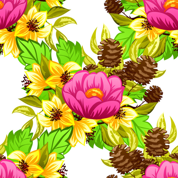 Floral seamless pattern. - Vektor, obrázek