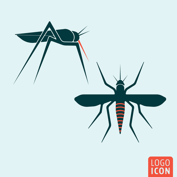 Mosquito ikona na białym tle - Wektor, obraz