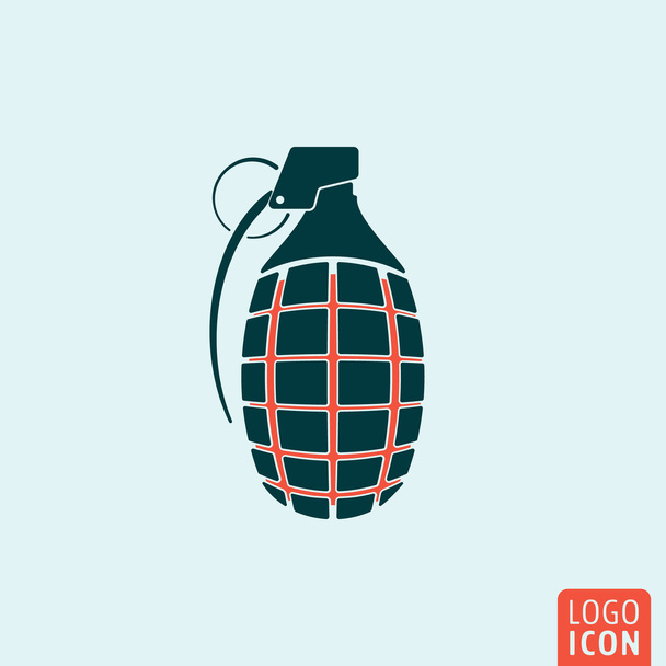 Grenade icon isolated - Vector, Image