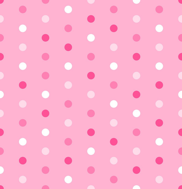 Pink polka pattern - Vector, afbeelding