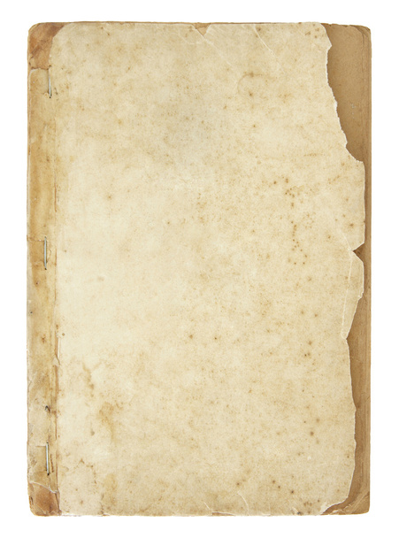 Régi könyv oldalak elszigetelt fehér vágógörbével - Fotó, kép