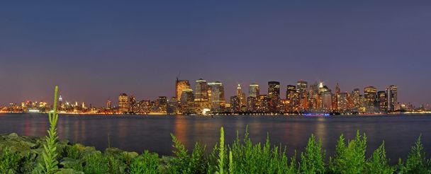 Manhattan's nachts - Foto, afbeelding