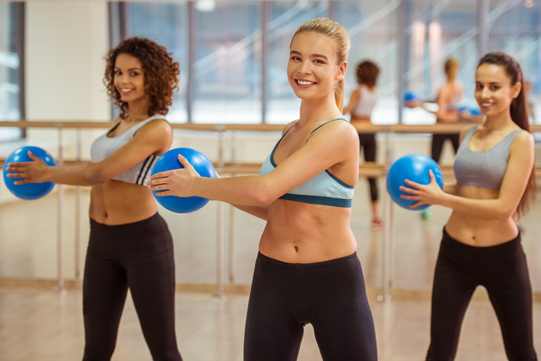 Girls in fitness class - Photo, Image