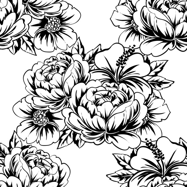 Floral seamless pattern. - Vetor, Imagem