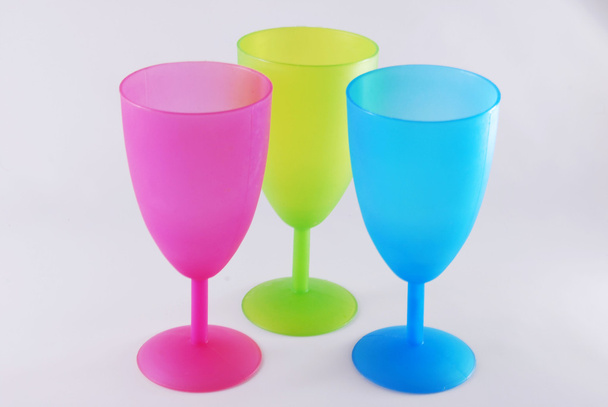 colorful plastic glasses - Фото, изображение