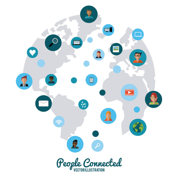 People connected design - Vector, Image